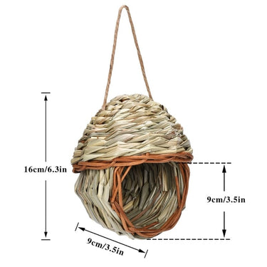 Nichoir rond en paille